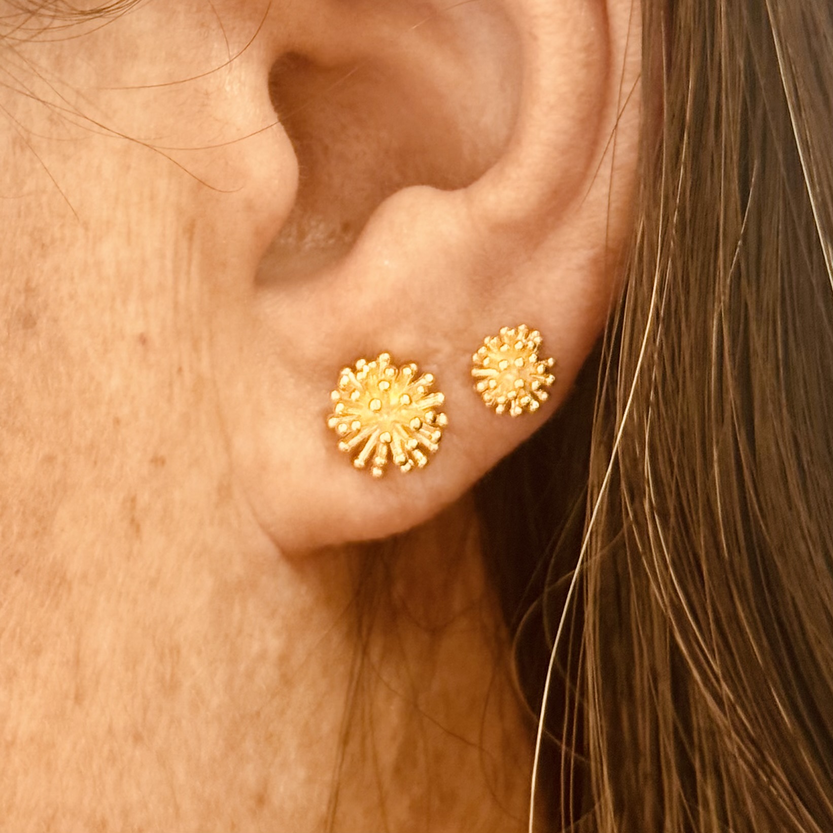 DUO DE BRINCOS DENTE DE LEÃO