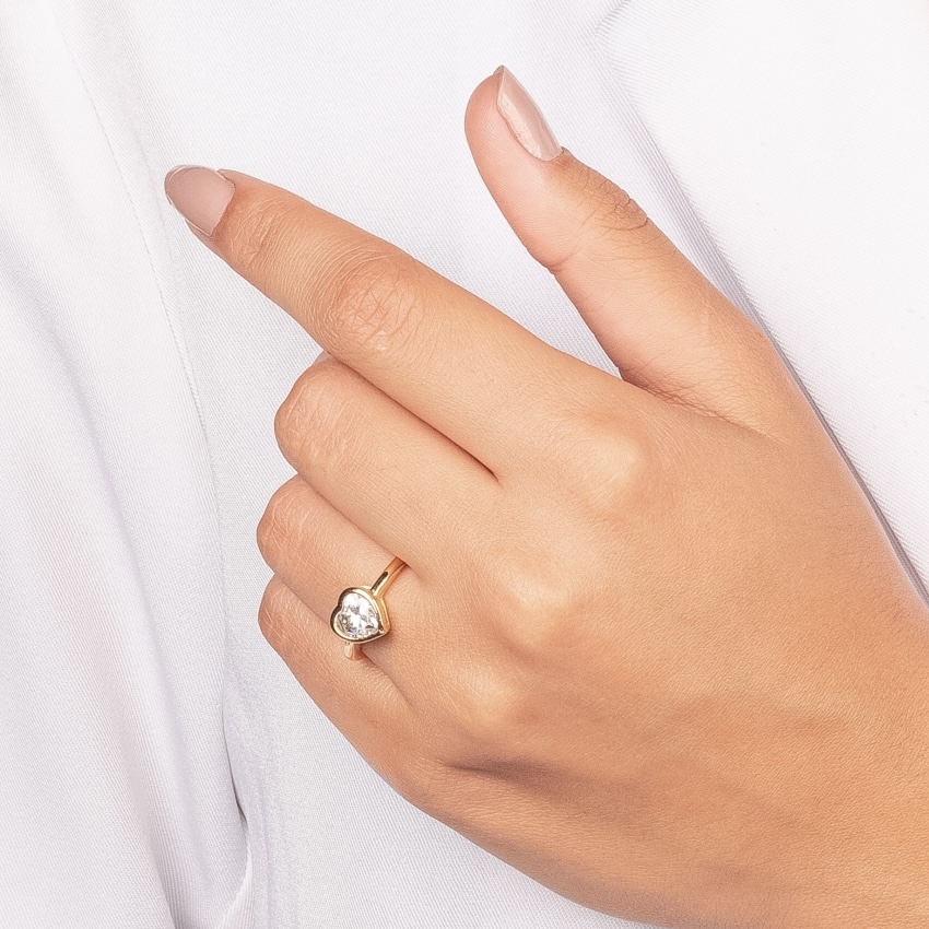 ANEL CORAÇÃO ZIRCÔNIA