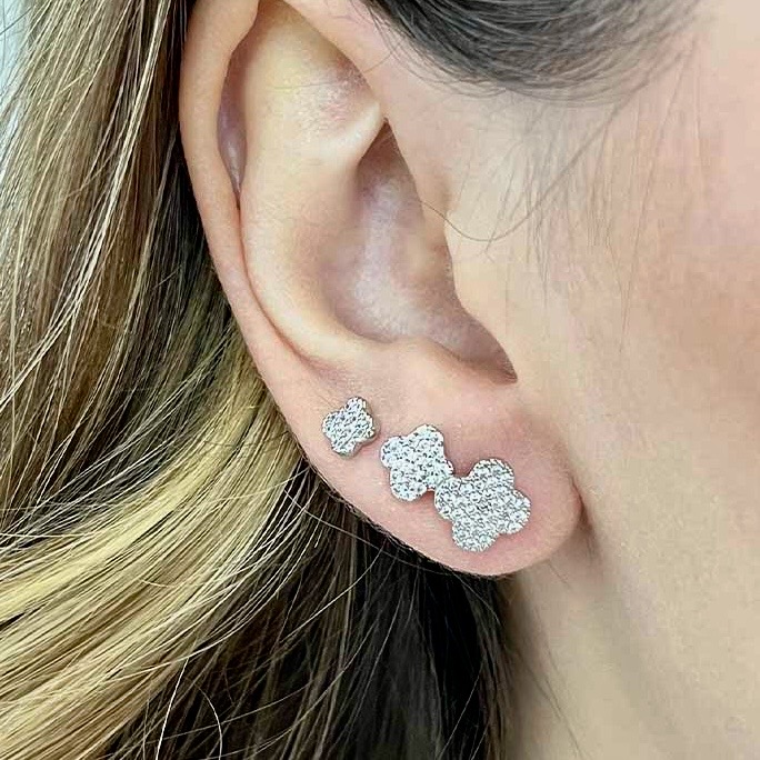 TRIO TREVO ZIRCÔNIAS