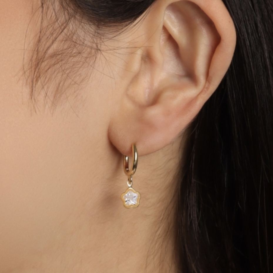 ARGOLINHA ESTRELA ZIRCÔNIA