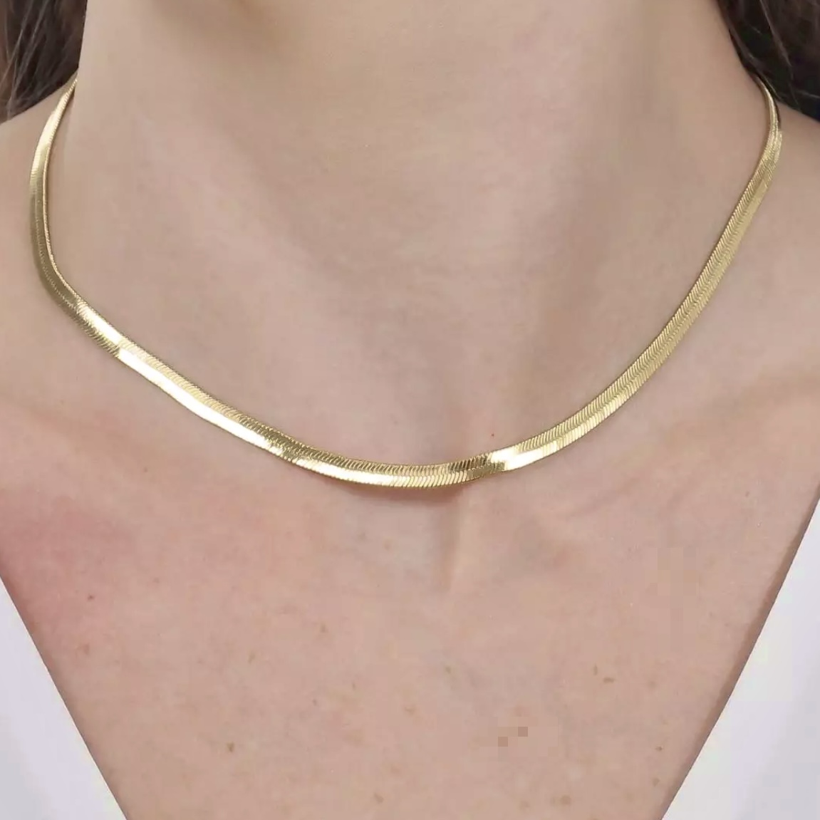 CHOKER FITA LISA 4 MM