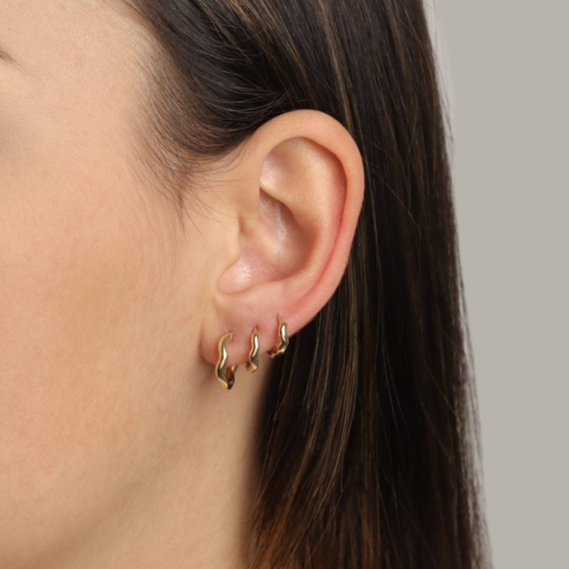 TRIO ARGOLINHAS ONDULAS LISAS