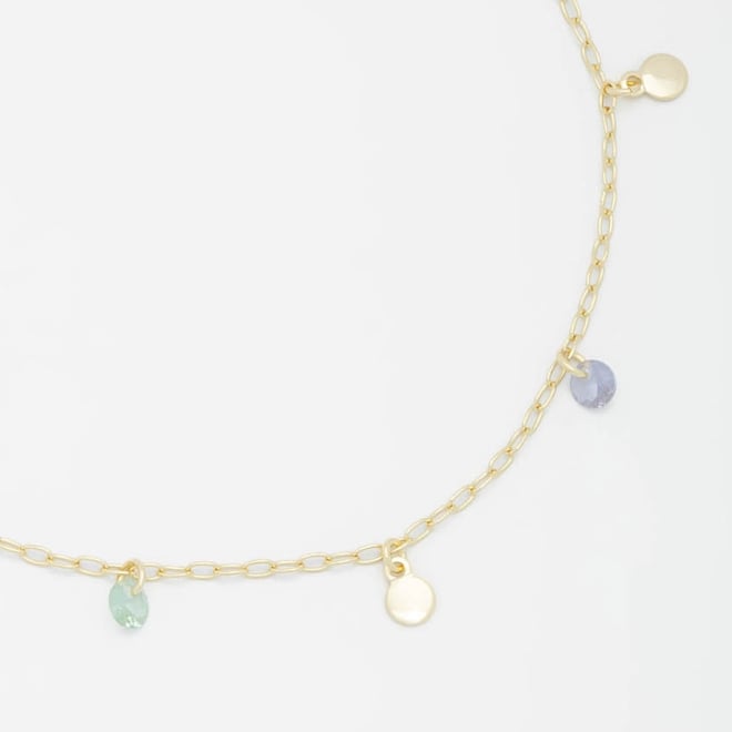 TORNOZELEIRA PINGENTES COLORIDOS