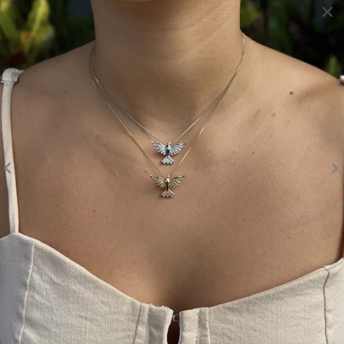 COLAR ESPÍRITO SANYO ZIRCÔNIAS