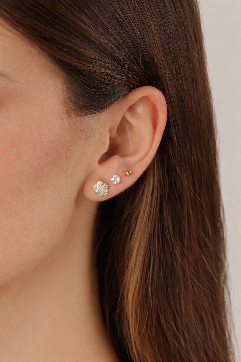 TRIO FLOR MISTO ZIRCÔNIAS