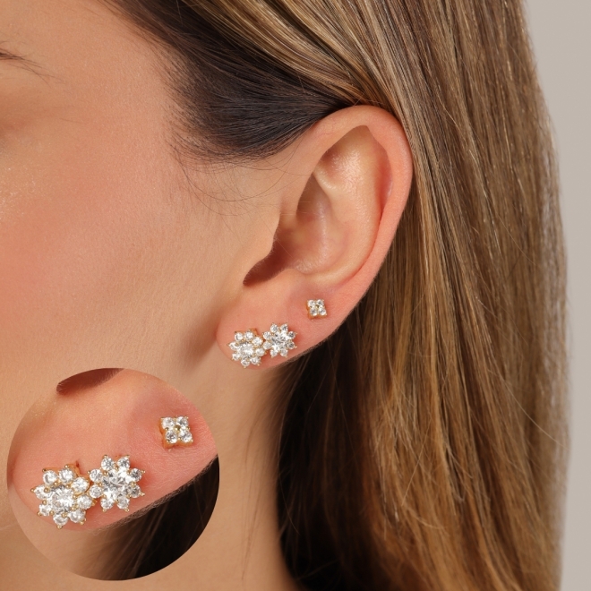 TRIO FLOR ZIRCÔNIAS