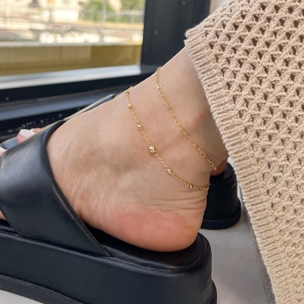 Tornozeleira Corações