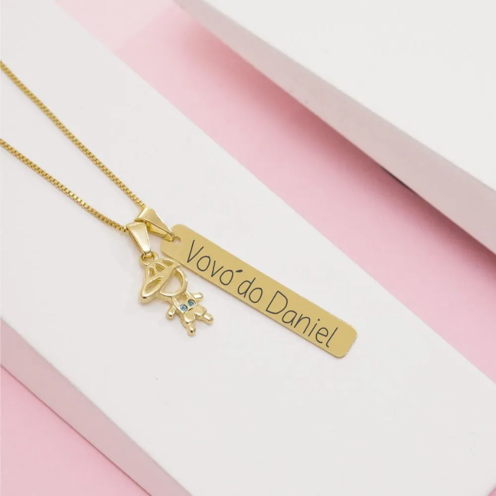 Colar Barras Vovó Personalizada