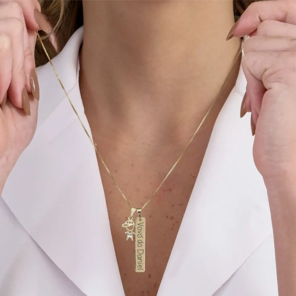 Colar Barras Vovó Personalizada