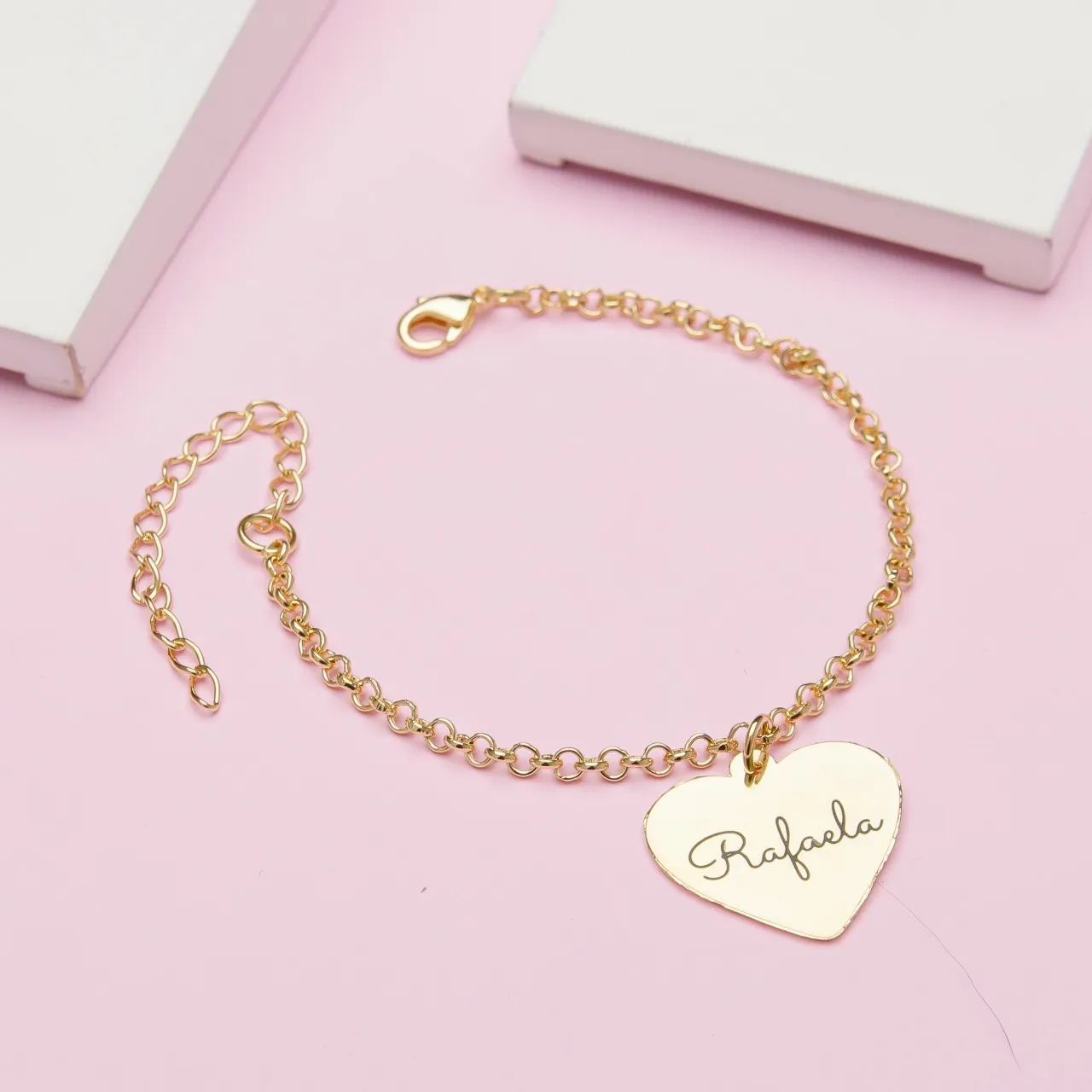 Pulseira Personalizado Coração