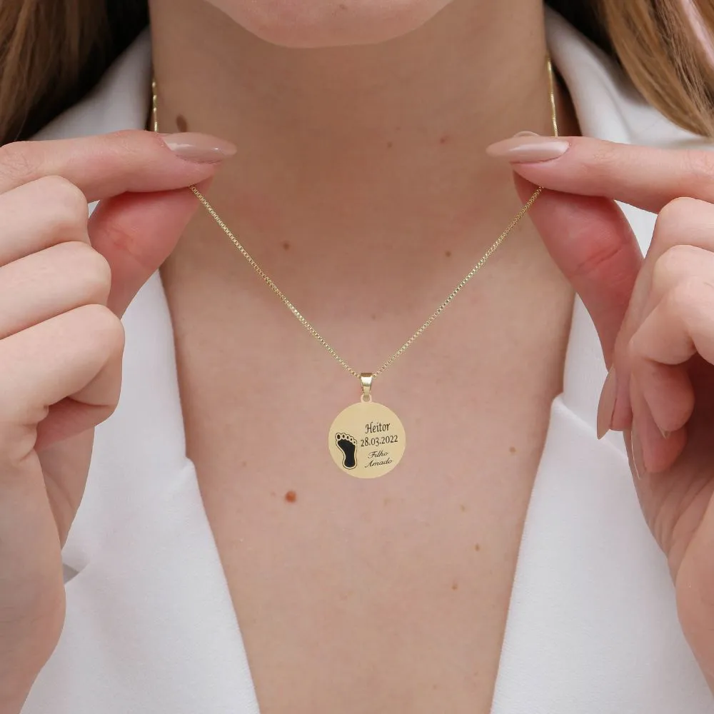 Colar Mandala Pezinho Personalizado