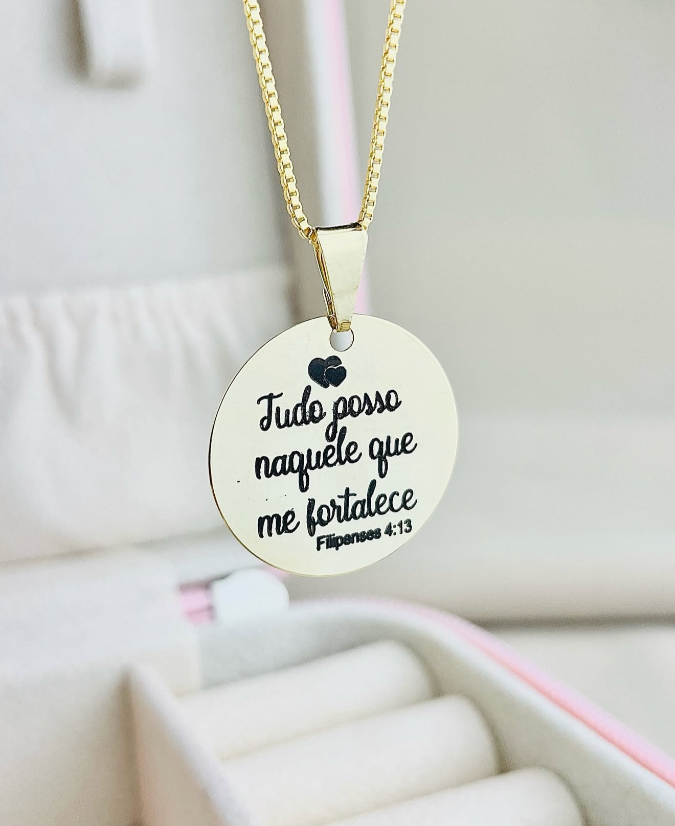 Colar Frase Bíblicas Personalizada