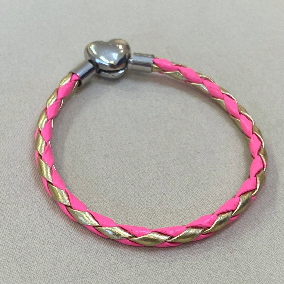 PULSEIRA CORINO PINK/DOURADO 16CM