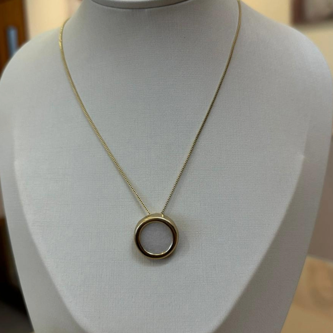 CONJUNTO REDONDO MADREPÉROLA 40 CM