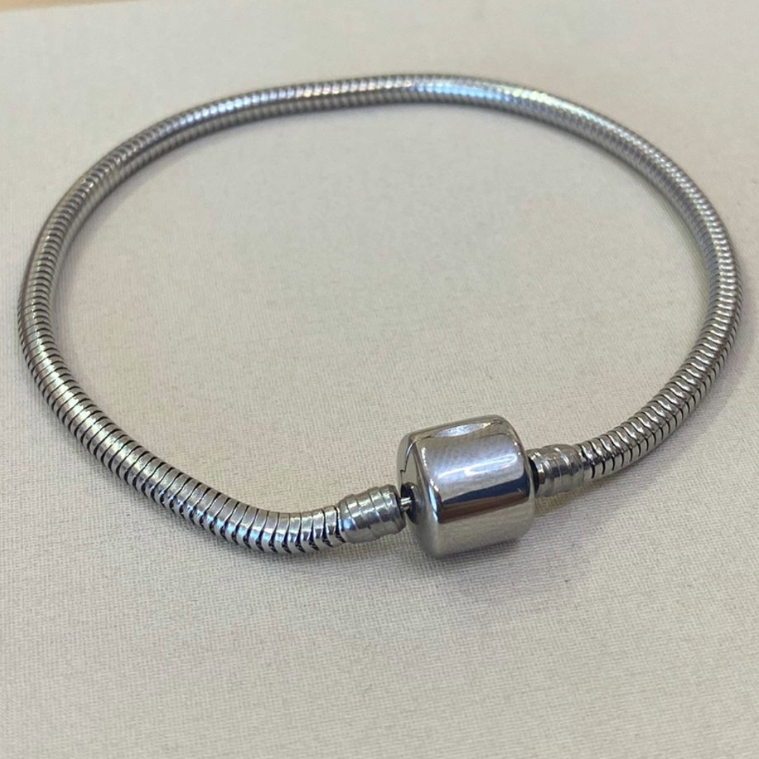 PULSEIRA AÇO PANDORA 22CM FECHO TAMBOR