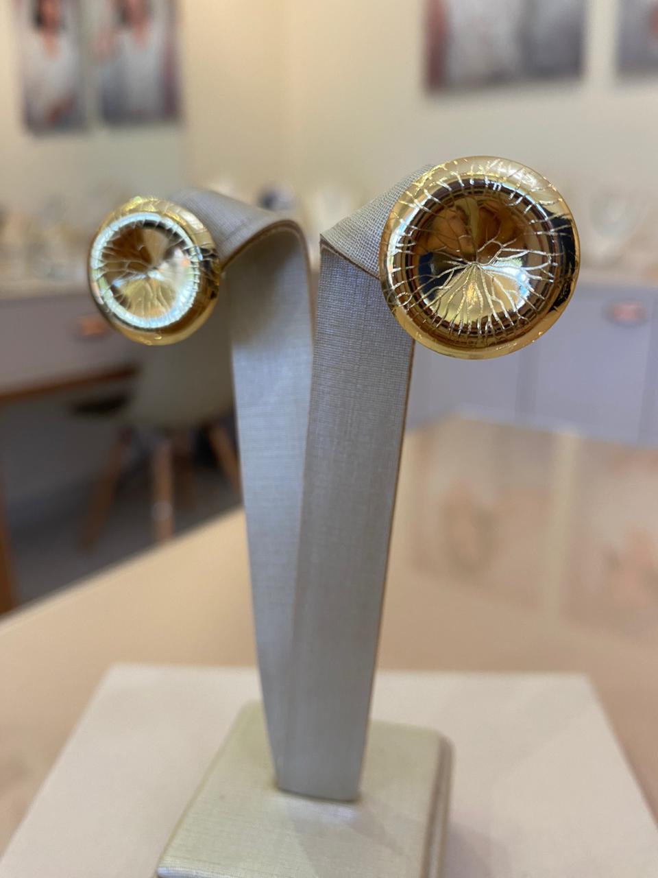 BRINCO BOTÃO CRAQUELADO