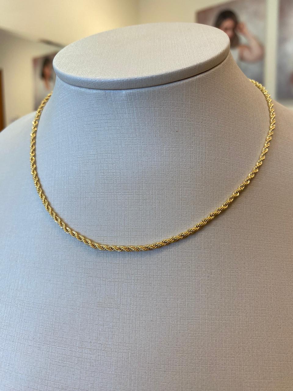 CHOKER CORDÃO BAIANO DELICADA 2MM