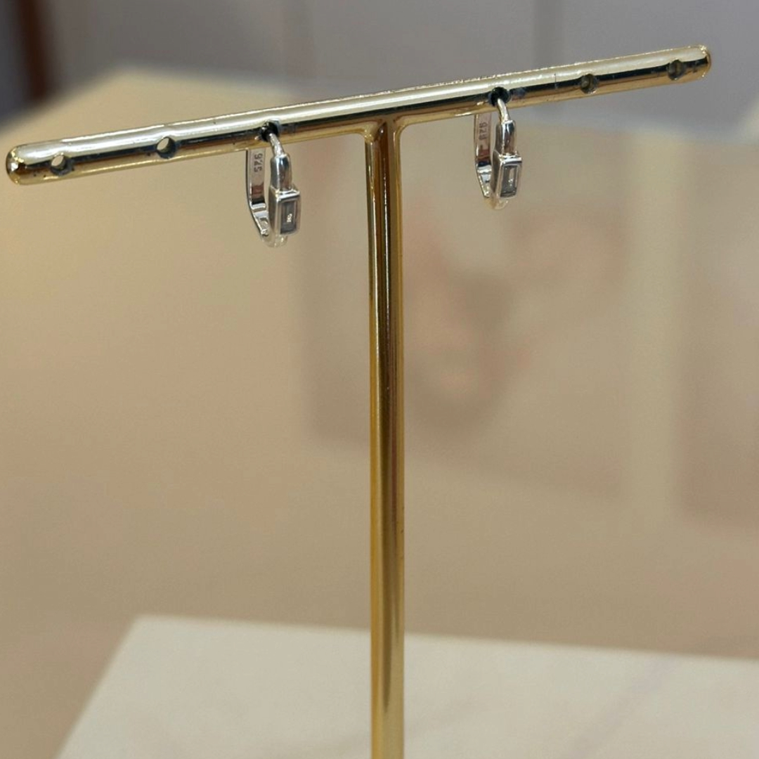 ARGOLA PRATA LISA ZIRCÔNIA CRISTAL