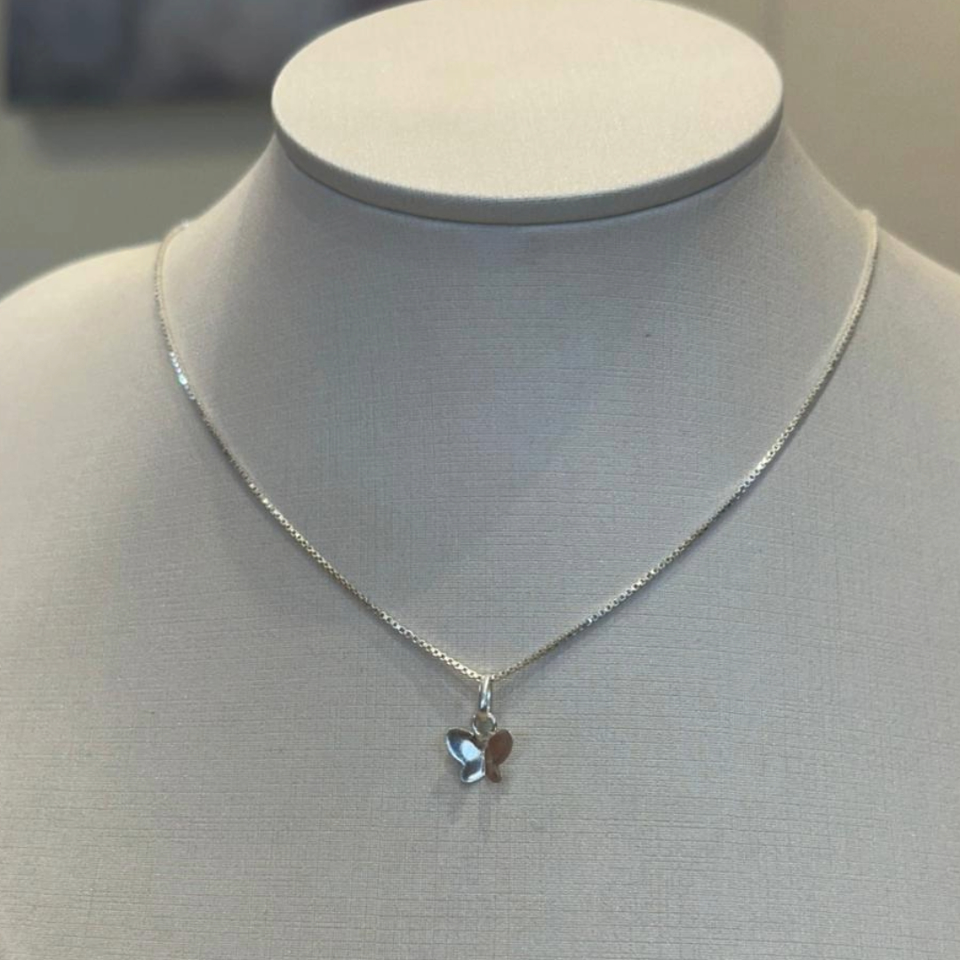 CONJUNTO PRATA BORBOLETA