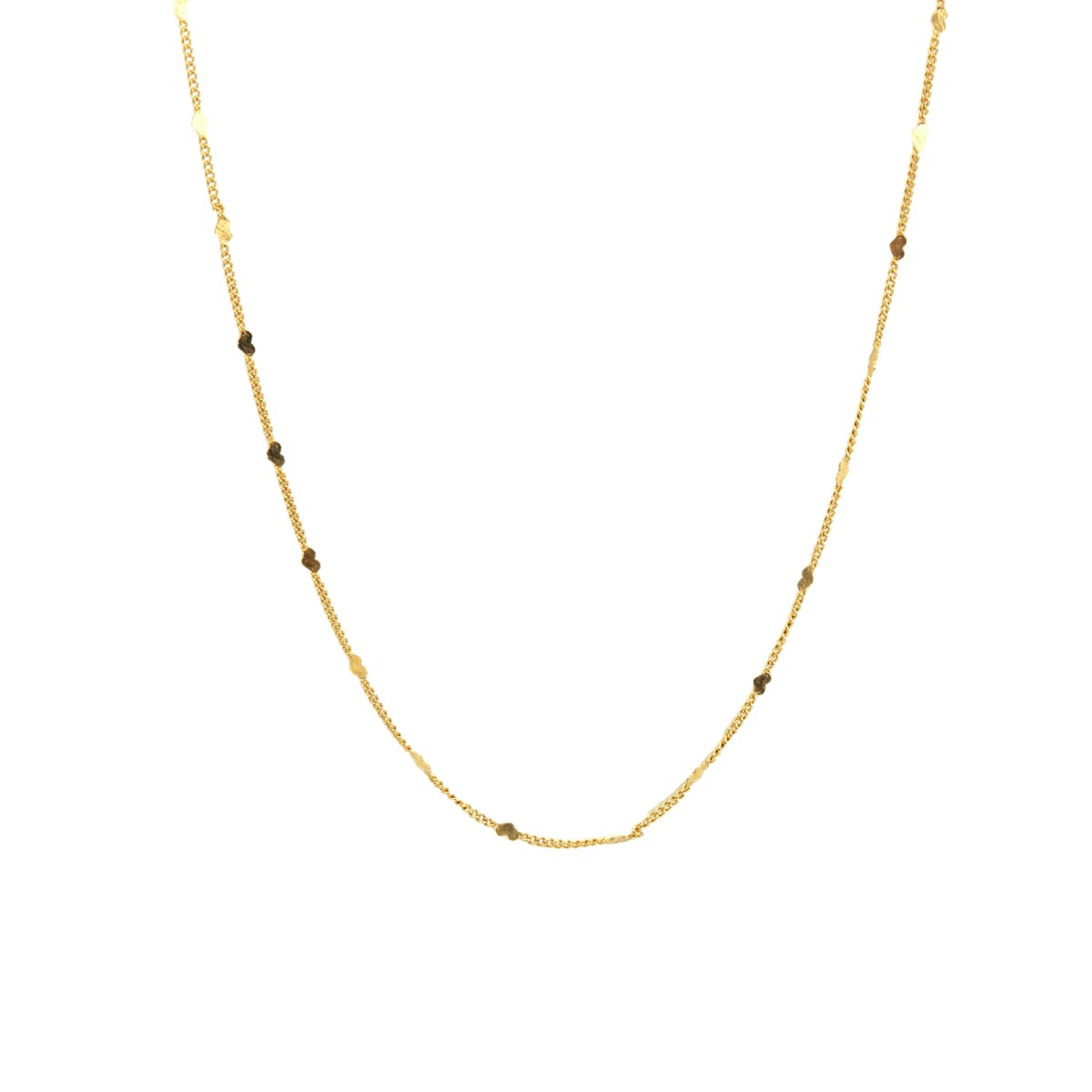GARGANTILHA CORAÇAO MINI CHAPA 45CM