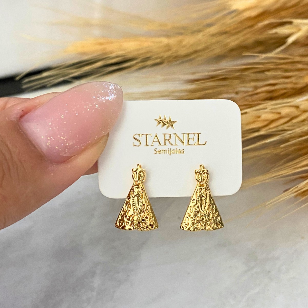 BRINCO PEQUENO LISO NOSSA SENHORA APARECIDA