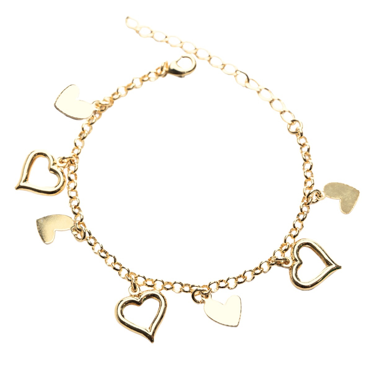 PULSEIRA CORAÇÕES LISO DUPLOS