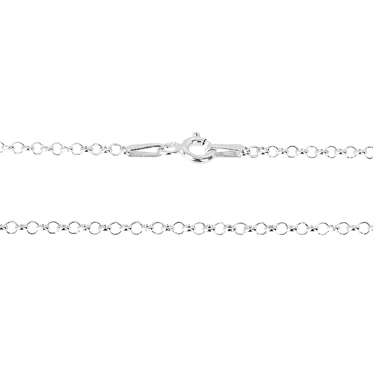 GARGANTILHA PRATA P925 ELO REDONDO PORTUGUES 2MM