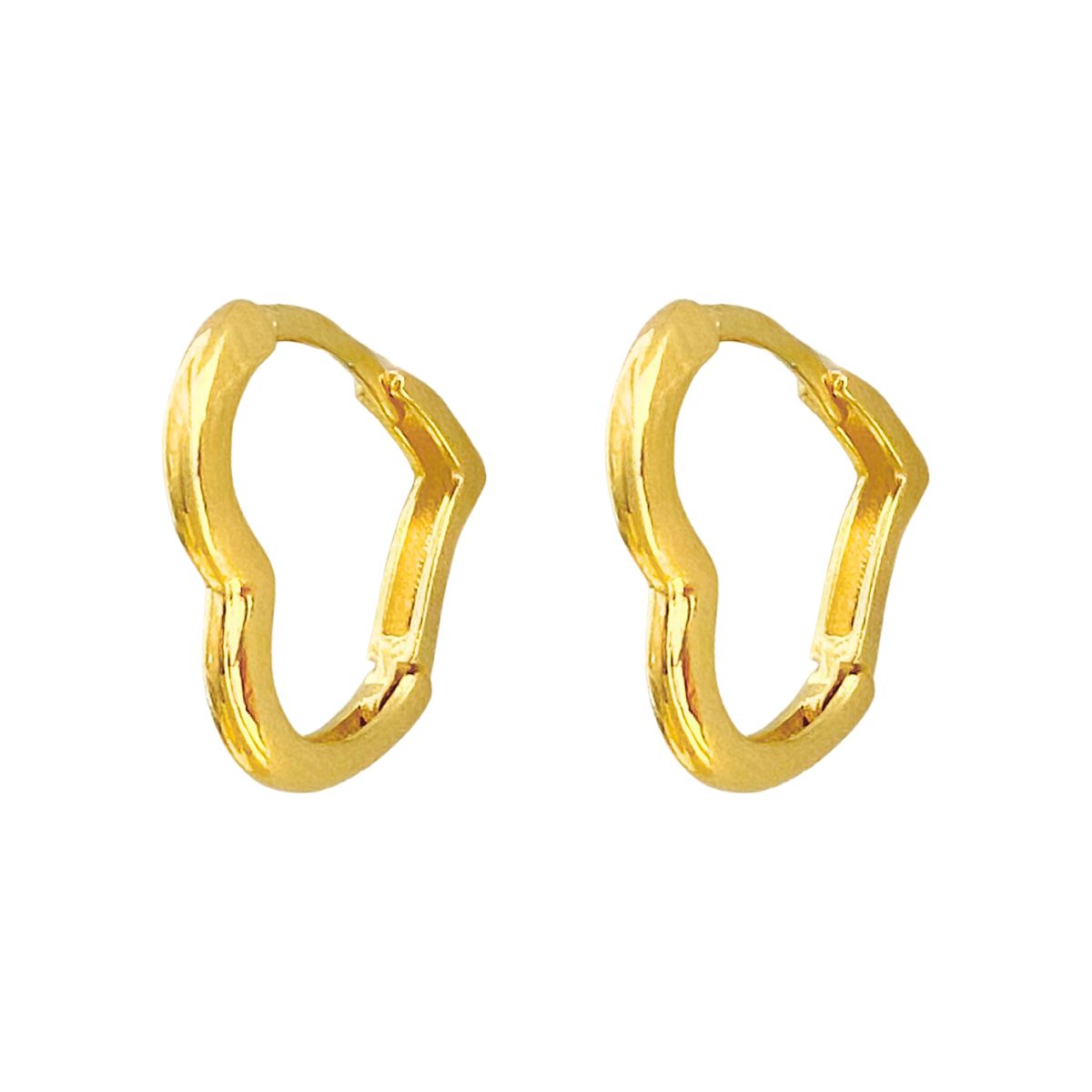 ARGOLA CLICK MEDIA CORAÇÃO VAZADO M FIO EMBAOLADO 15X16MM