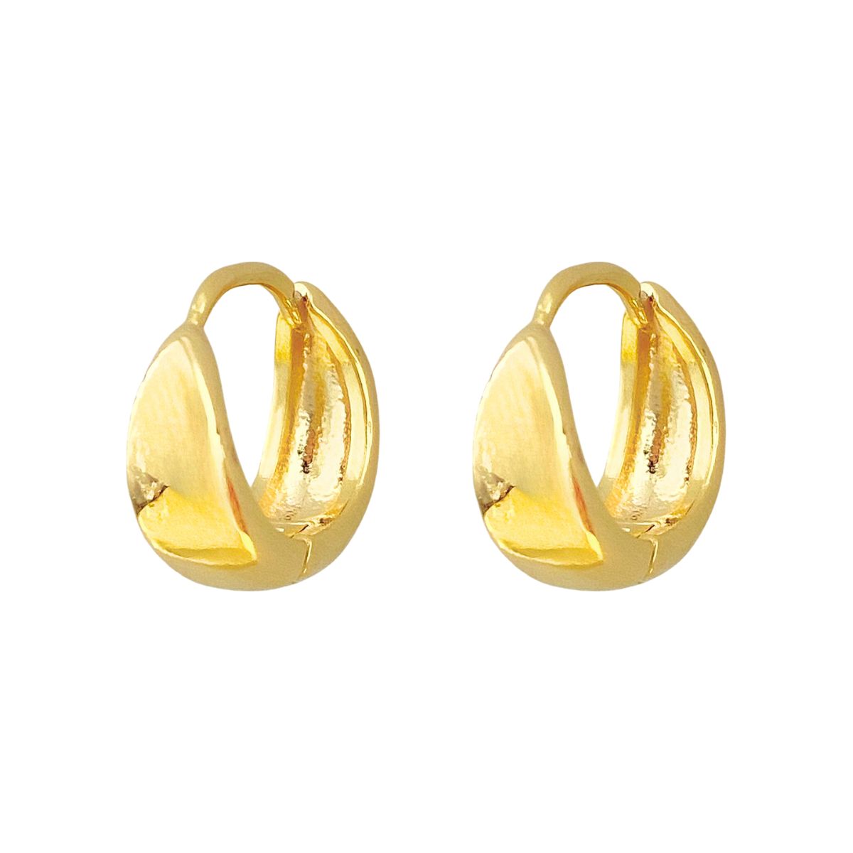 ARGOLA CLICK GROSSA LISA 13X14MM G