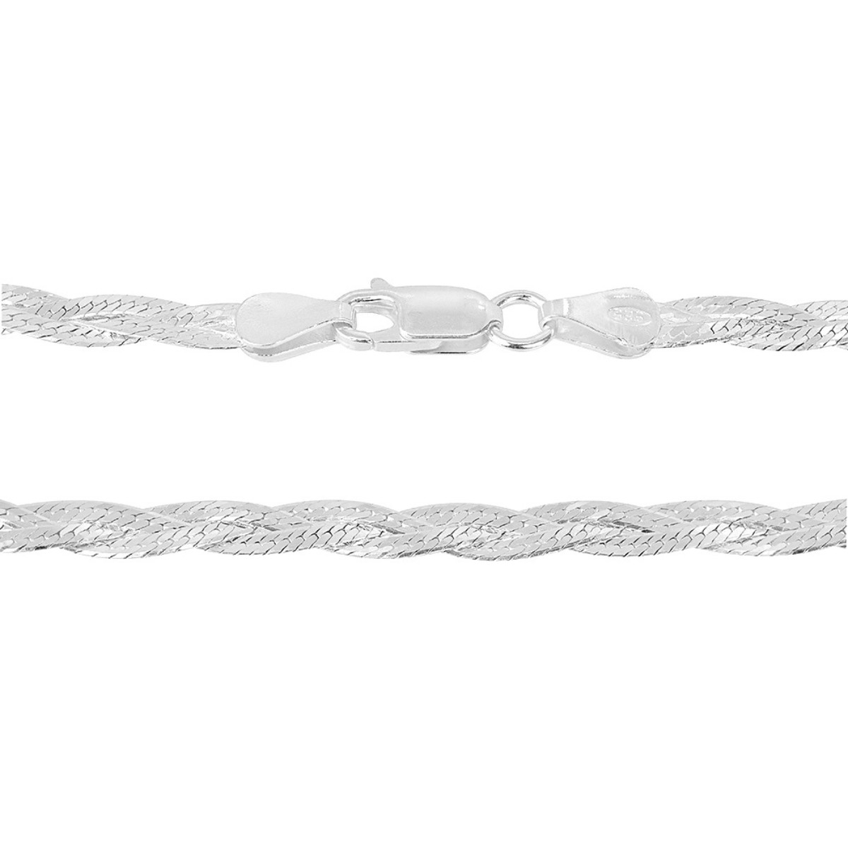 CHOKER P925 TRANÇADA 3 FIOS TAMANHO:40
