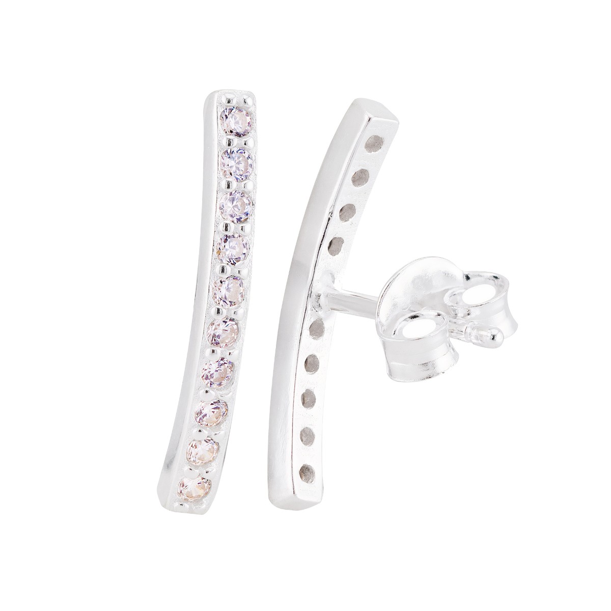 BRINCO MEDIO P925 EARCUFF ZIRCONIA
