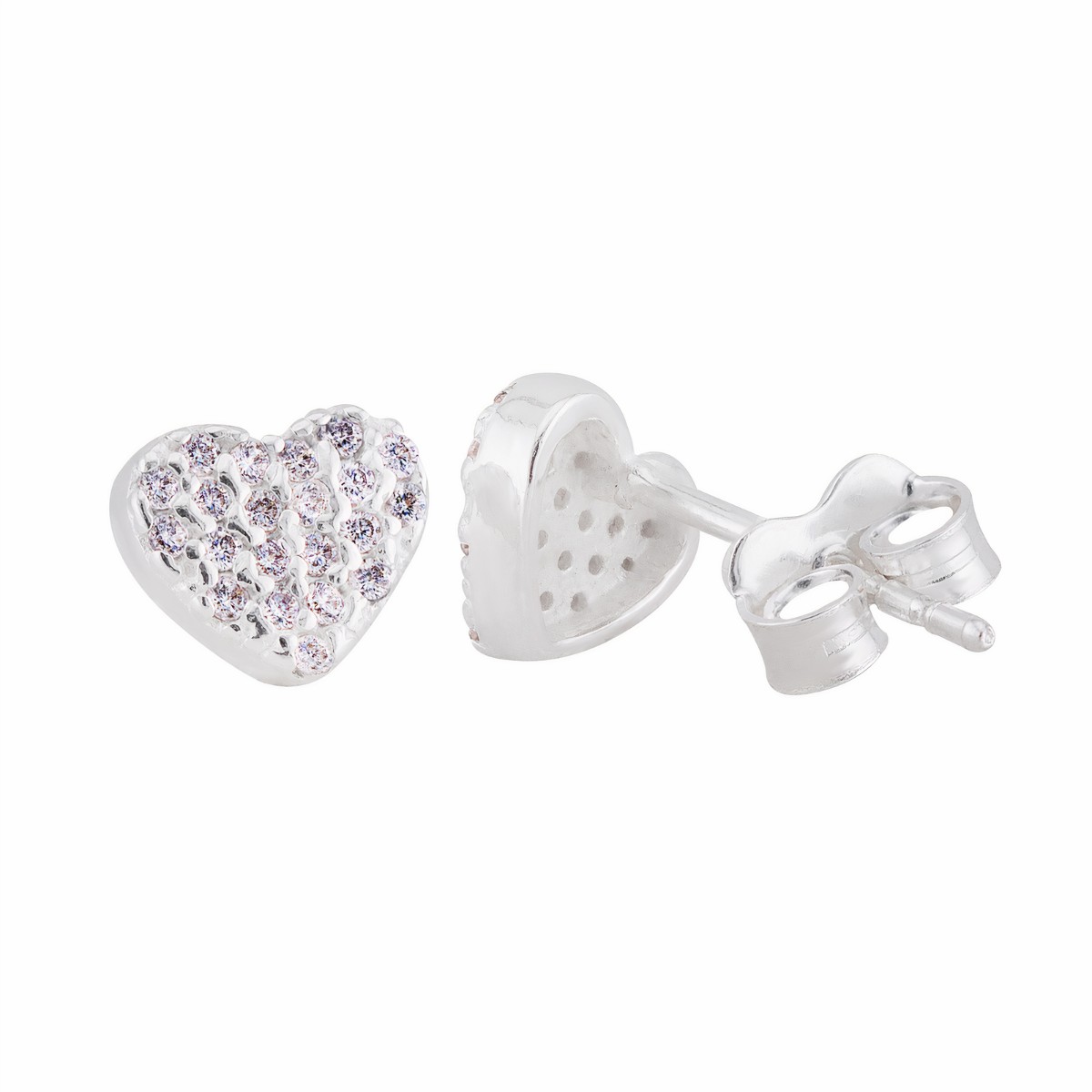 BRINCO PEQUENO P925 CORAÇAO ZIRCONIA 7MM