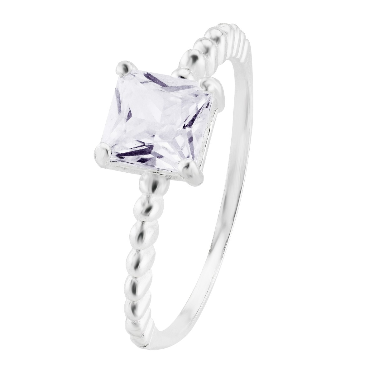 ANEL P925 ZIRCONIA WHITE QUADRADO