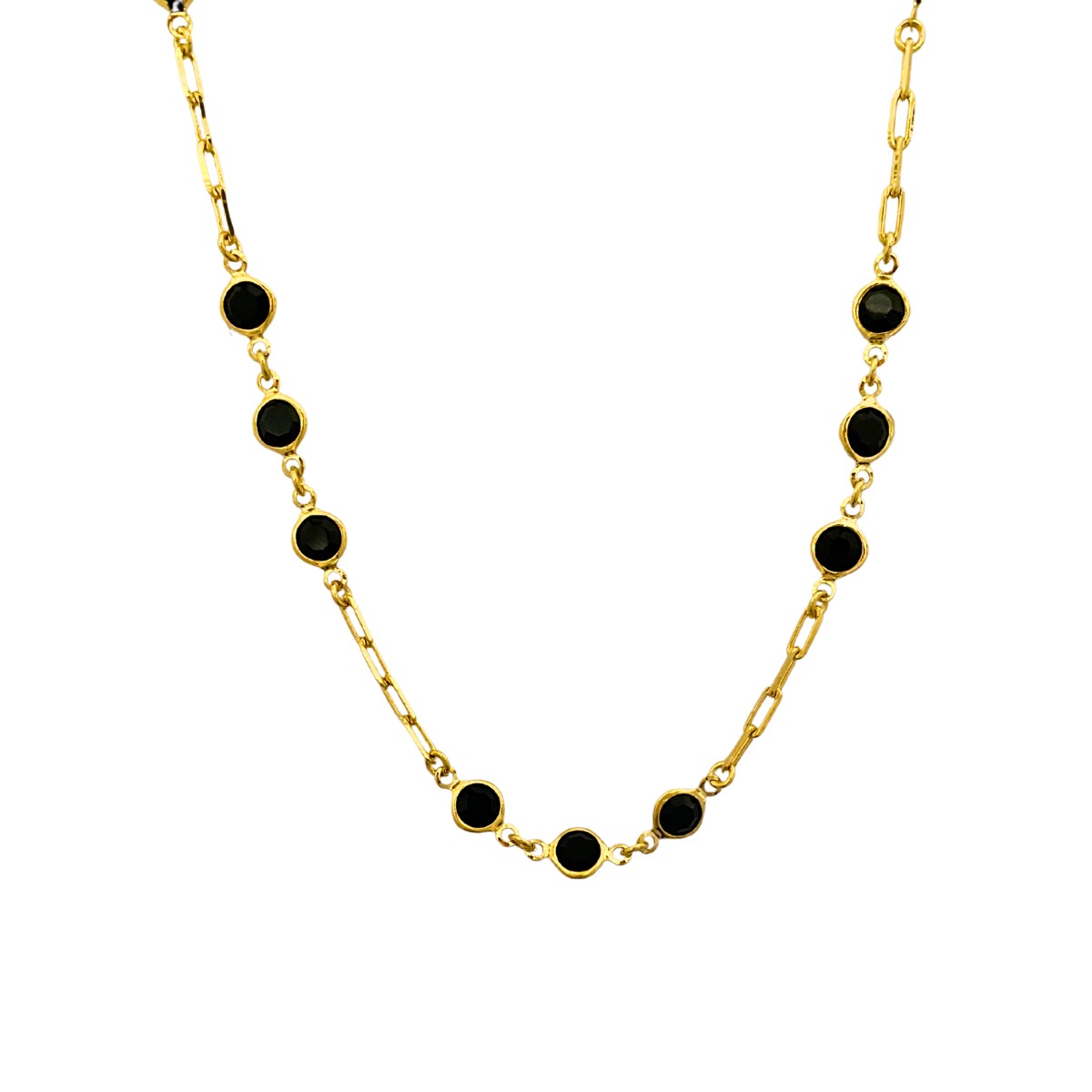 CHOKER COM CIRCULOS PRETO