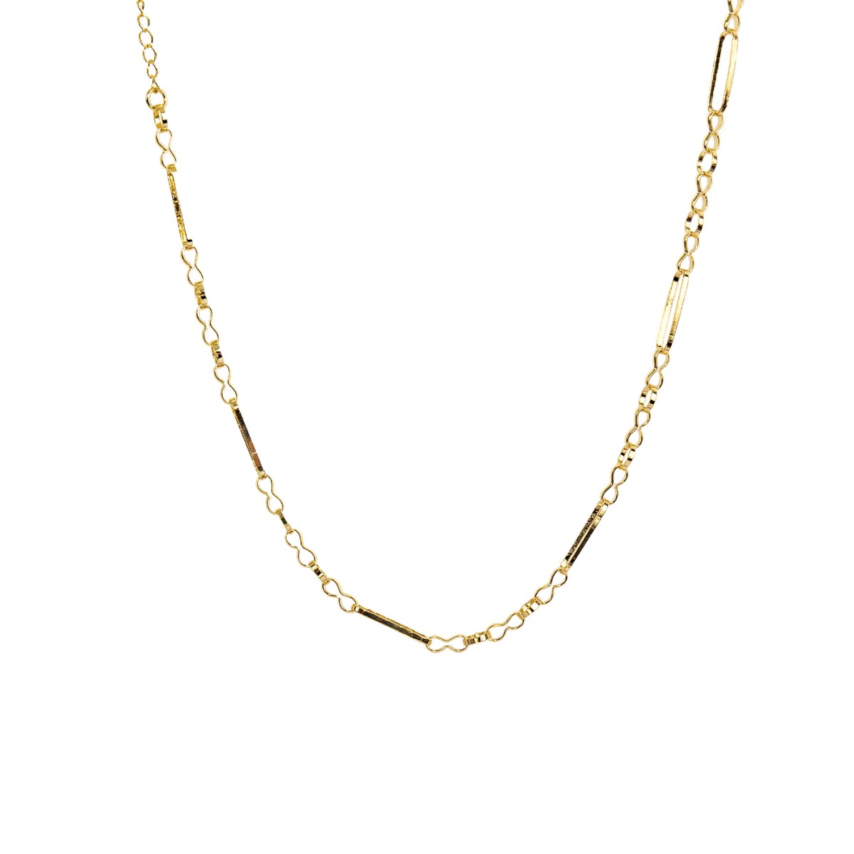 CHOKER CIRCULO E RETANGULO VAZADO