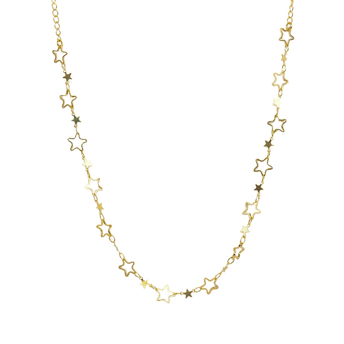 CHOKER  TODA DE ESTRELA VAZADA E LISA