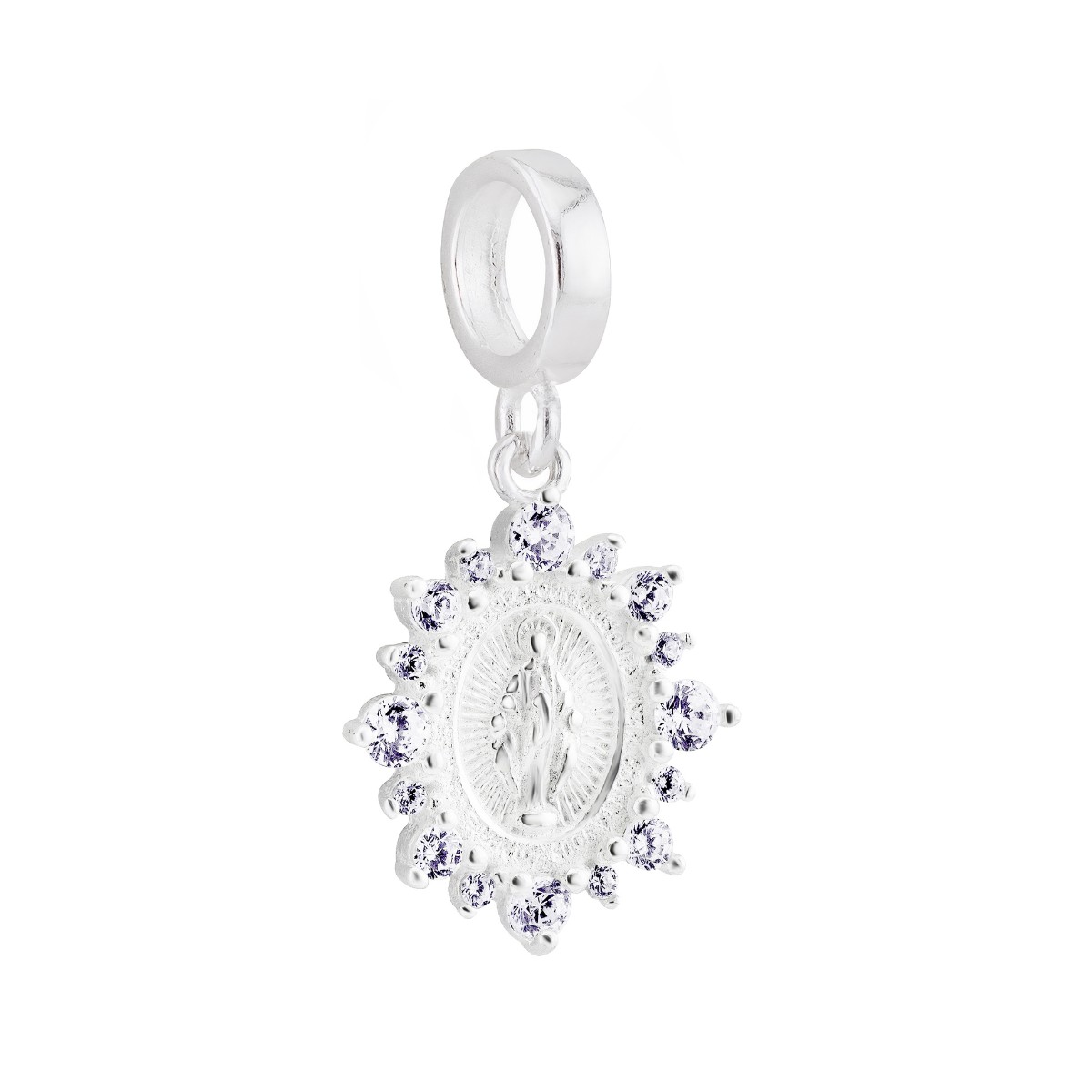 BERLOQUE P925 NOSSA SENHORA ZIRCONIA CRISTAL