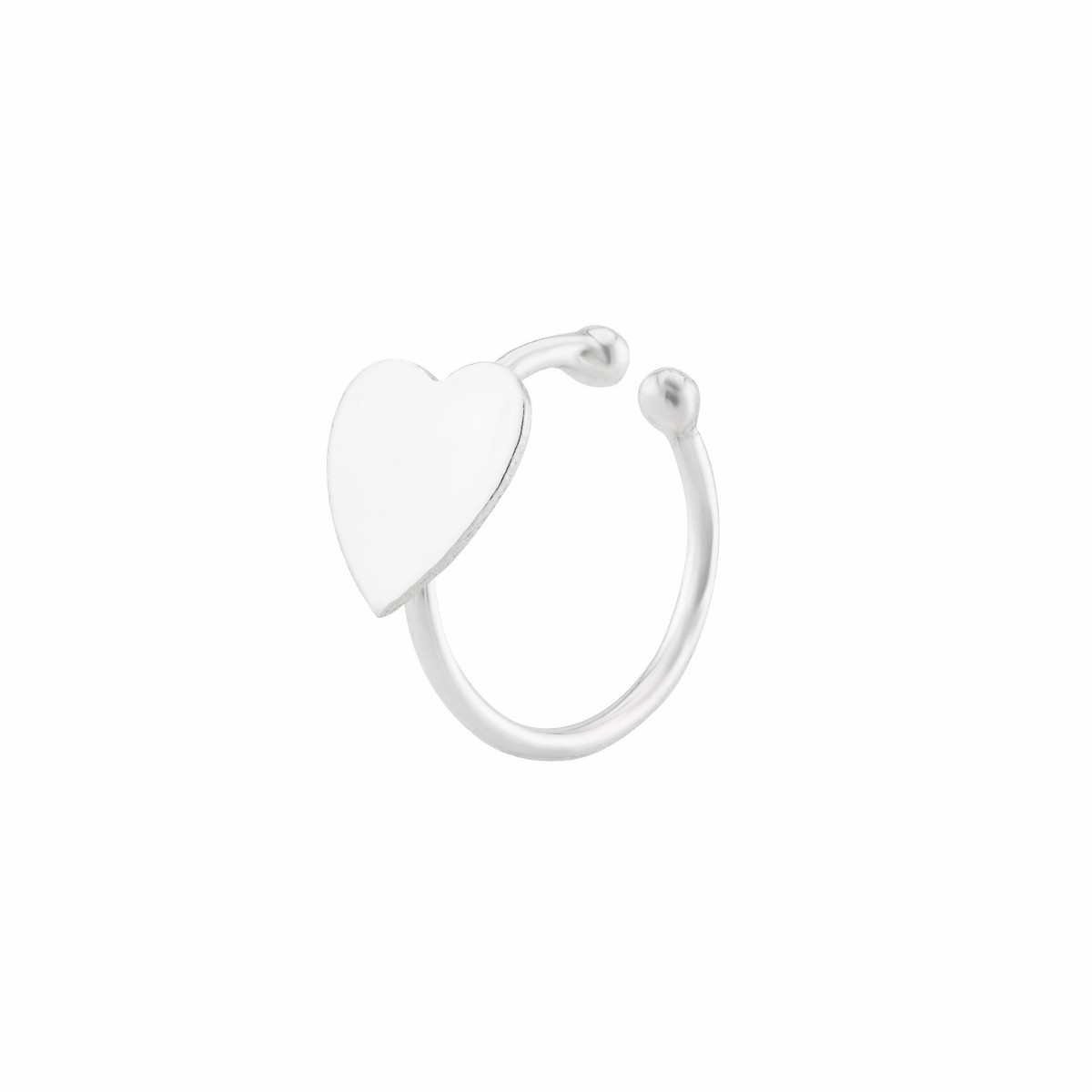 PIERCING P925 FAKE CORAÇÃO 7MM LISO