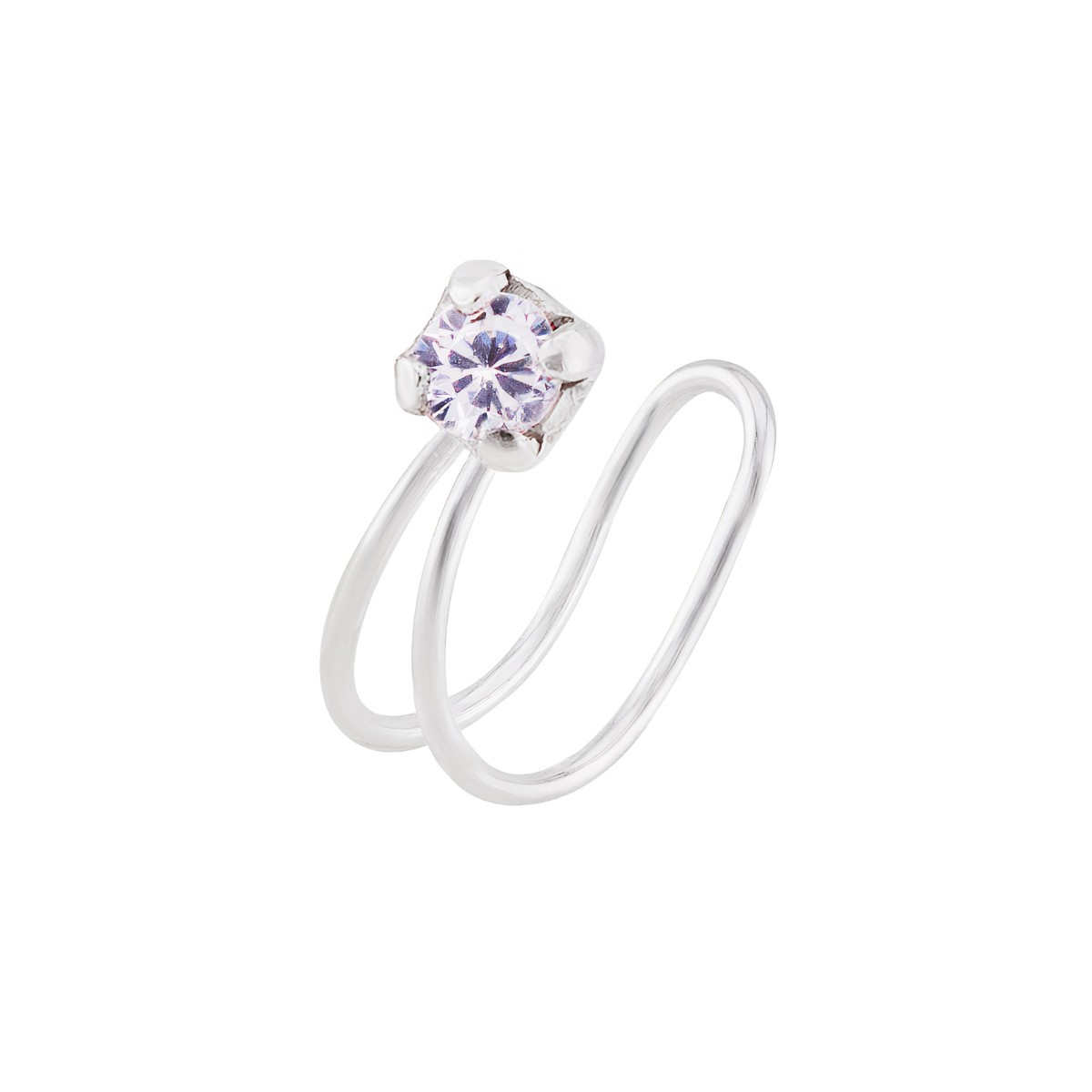 PIERCING P925 FAKE DOIS FIOS ZIRCONIA