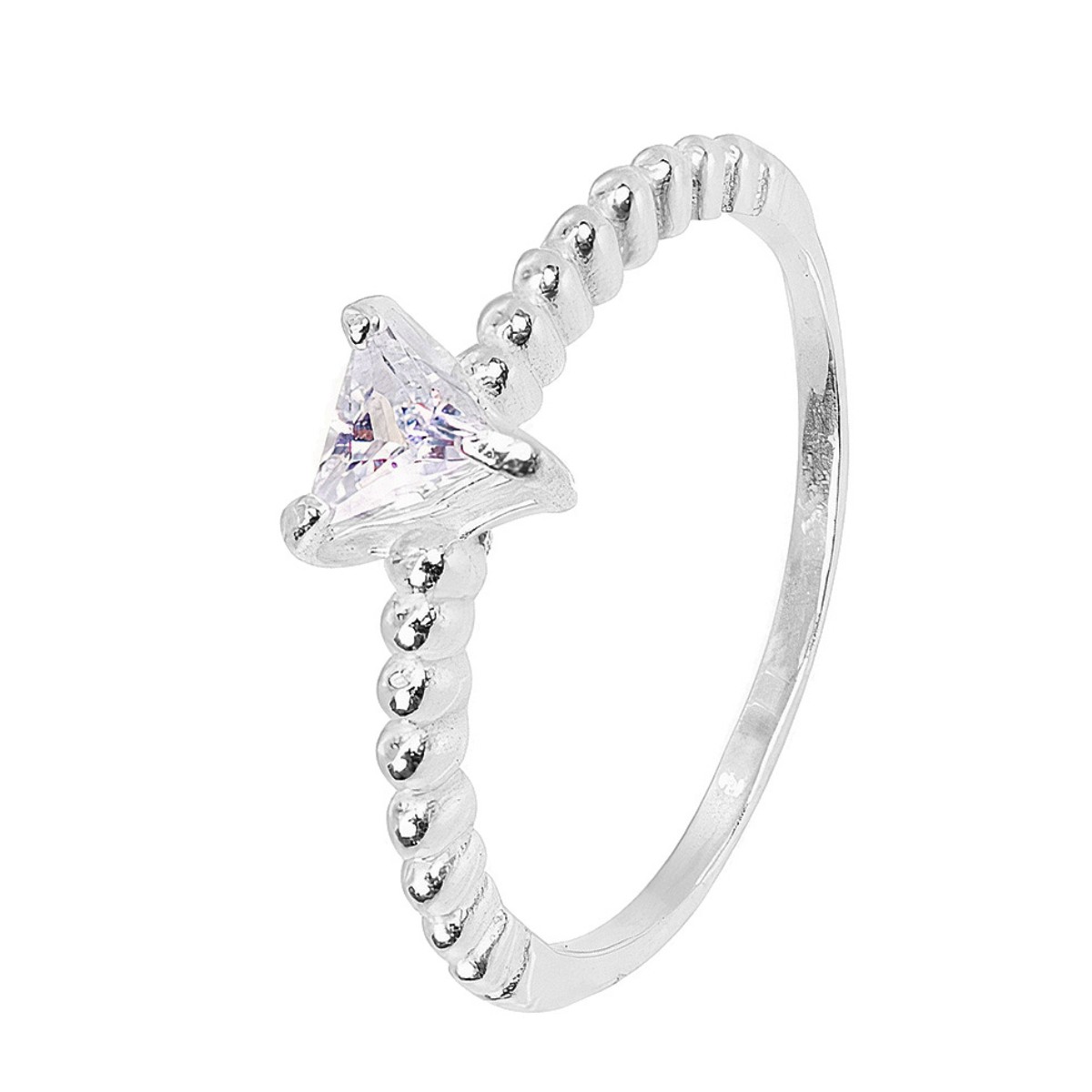 ANEL P925 TRIANGULO COM ZIRCONIA
