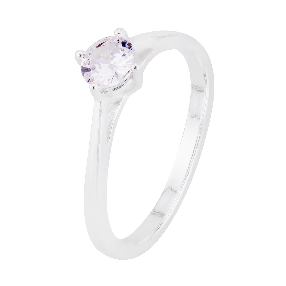 ANEL P925 SOLITÁRIO ZIRCONIA WHITE