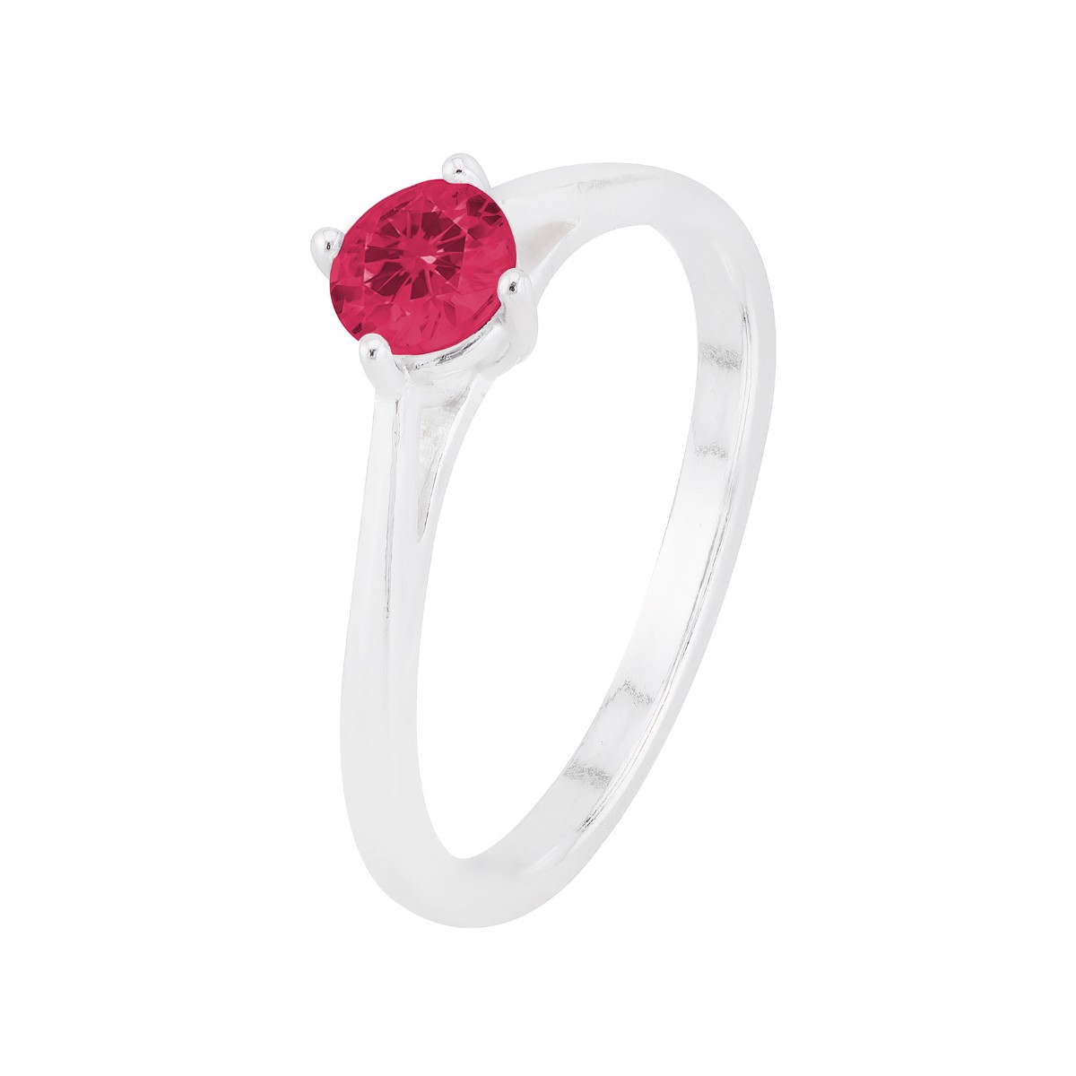 ANEL P925 SOLITÁRIO FORMATURA ZIRCONIA PINK