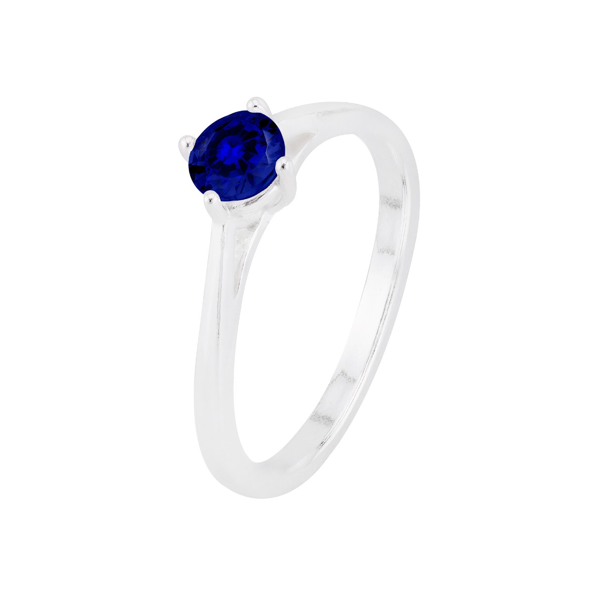ANEL P925 SOLITÁRIO FORMATURA ZIRCONIA SAFIRA