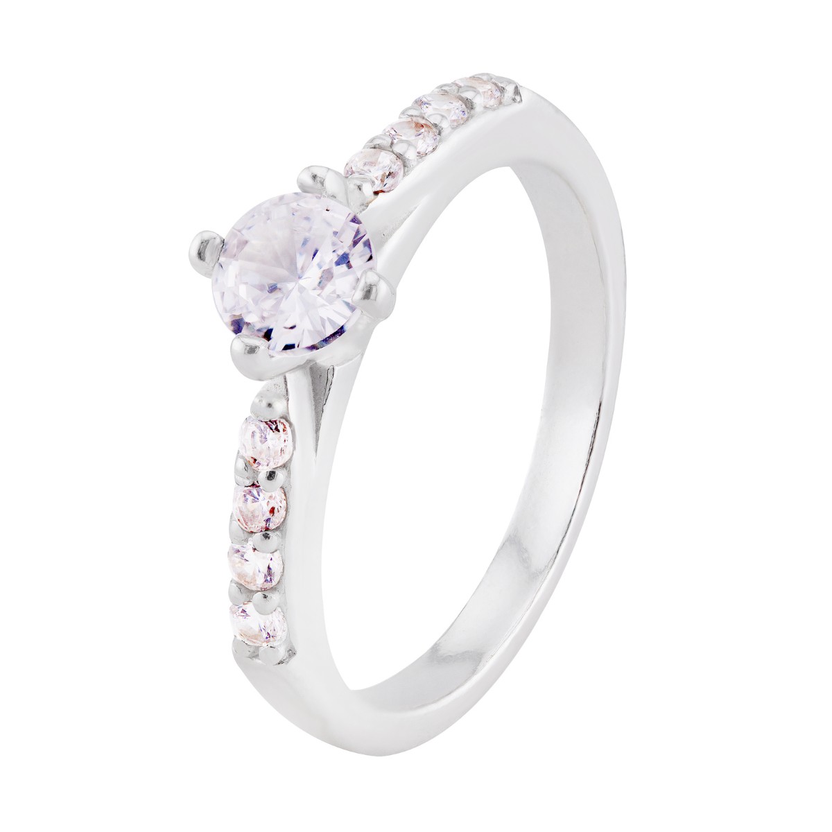 ANEL P925 SOLITÁRIO ZIRCONIAS CRISTAIS 5MM