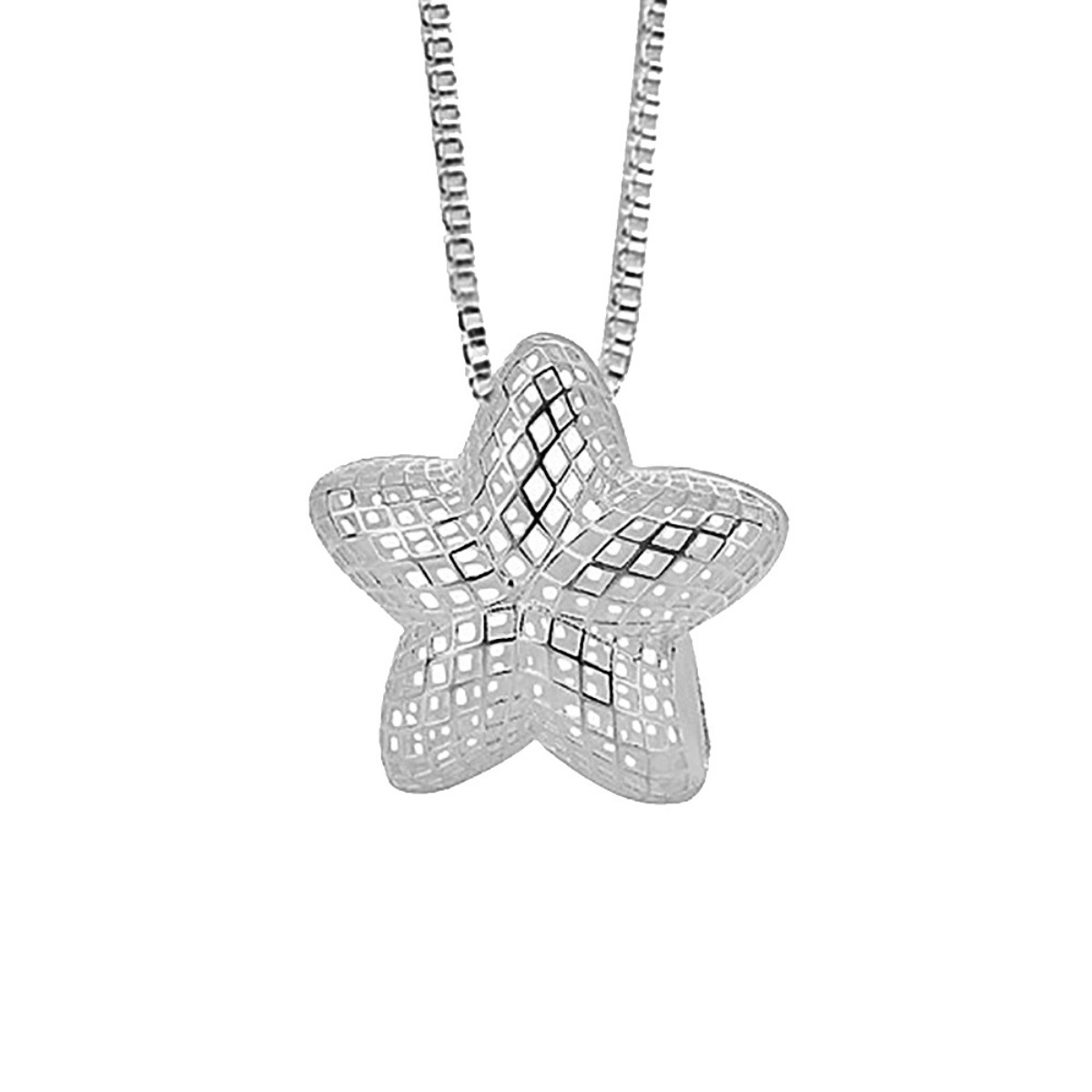 GARGANTILHA P925 VENEZIANA + PINGENTE ESTRELA TELA