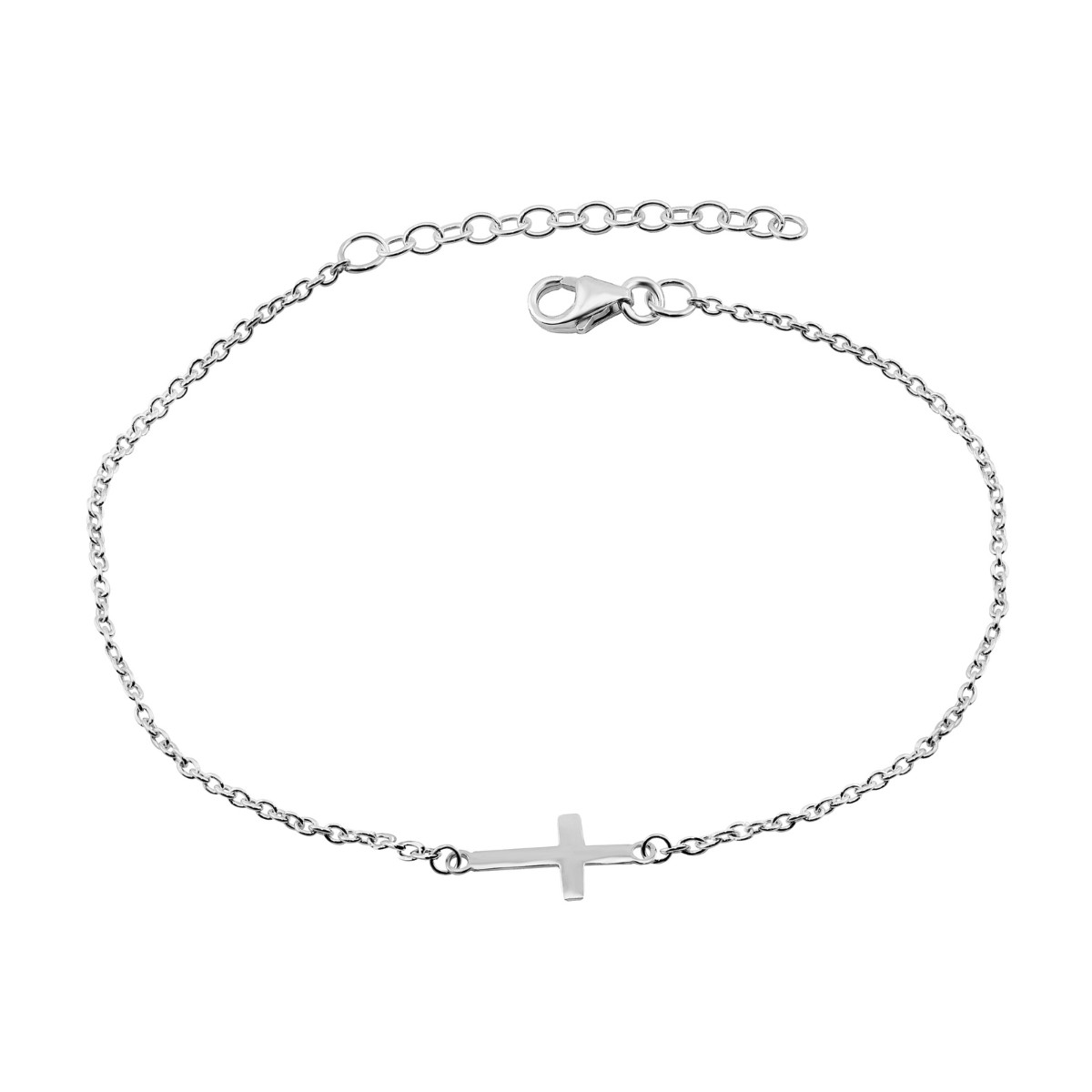 PULSEIRA P925 CRUZ 12MM 16CM + 3,5CM EXTENSOR