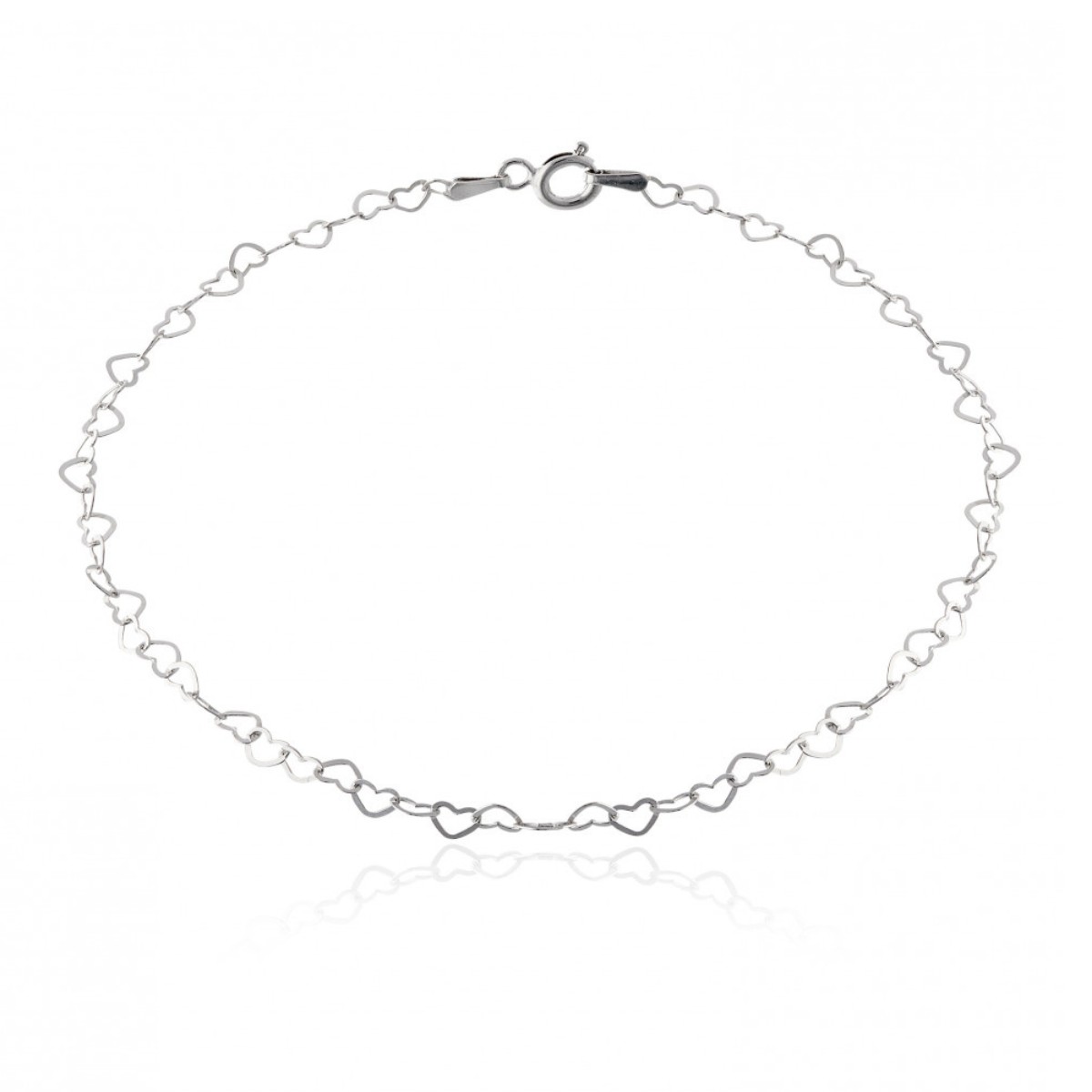 CHOKER P925 ELO DE CORAÇAO VAZADO FIO 4MM