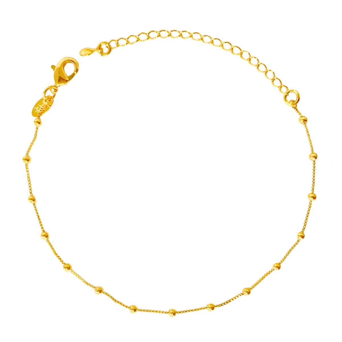 PULSEIRA COM 15 MINI BOLINHAS COM ESPAÇO ENTRE ELAS