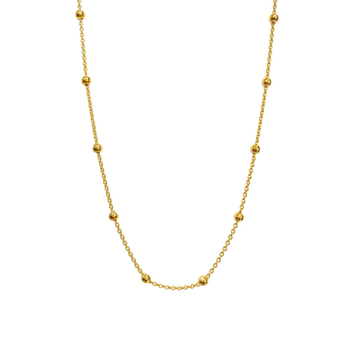 CHOKER ELO PORTUGUES COM BOLINHAS