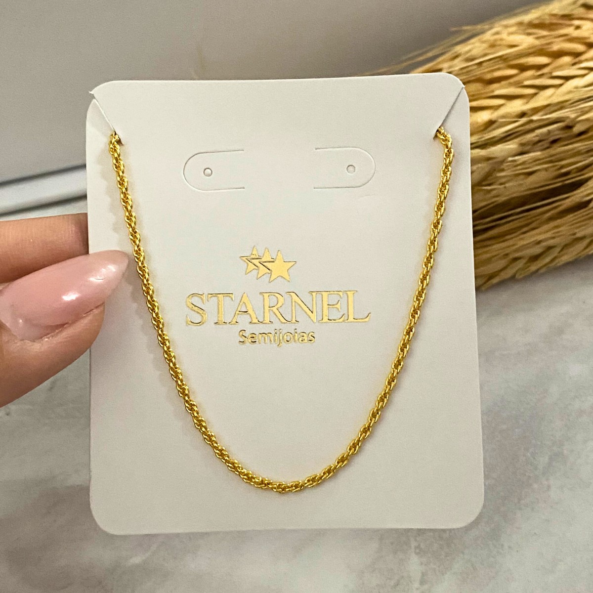 CHOKER CORDÃO BAIANO FITA TRANÇADA 1MM